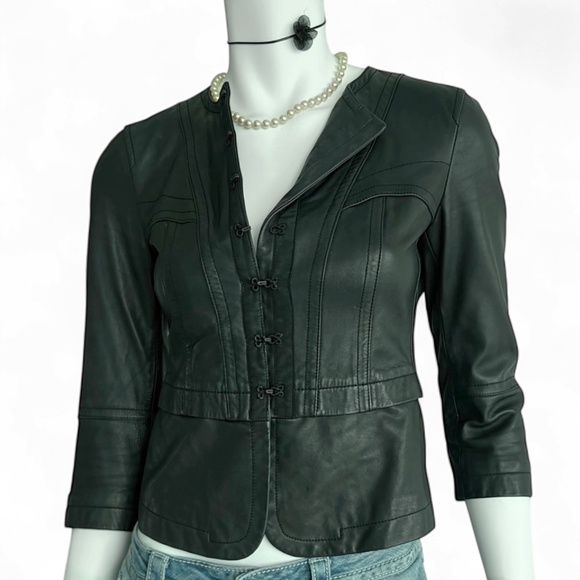 DKNY Donna Karan New York Lamb Leather Jacket | Size 2 - Picture 1 of 9